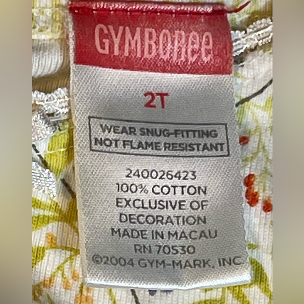 Gymboree Matching Set-Girls Size 2T- shirt pants combo-gingham and floral - Picture 8 of 13